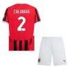 Camisola + Calções AC Milan Calabria 2 Criança Equipamento 1ª 24/25